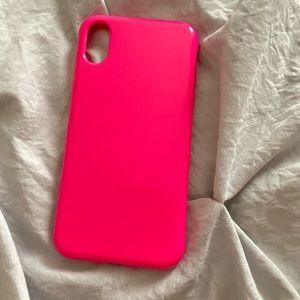 IPHONE X HOT PINK phone case !!